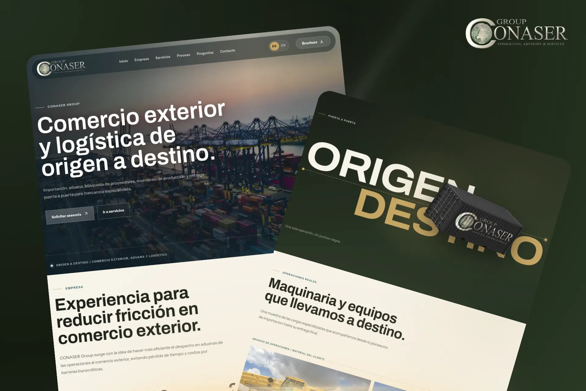 Sitio web de CONASER Group