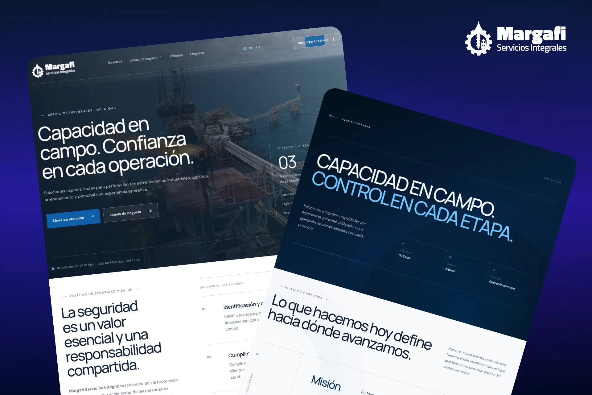 Sitio web de Margafi Servicios Integrales